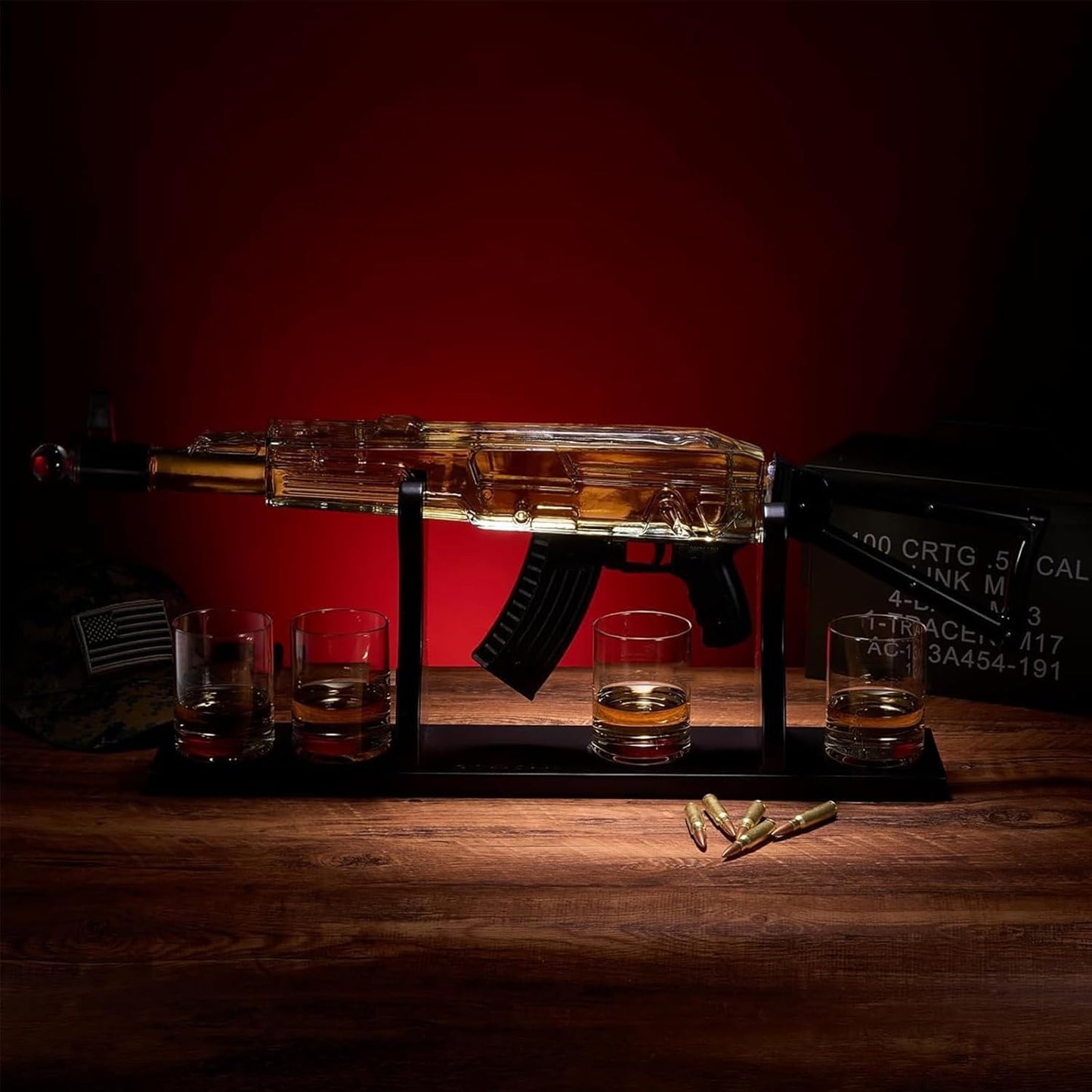 AK47 Gun Decanter Set