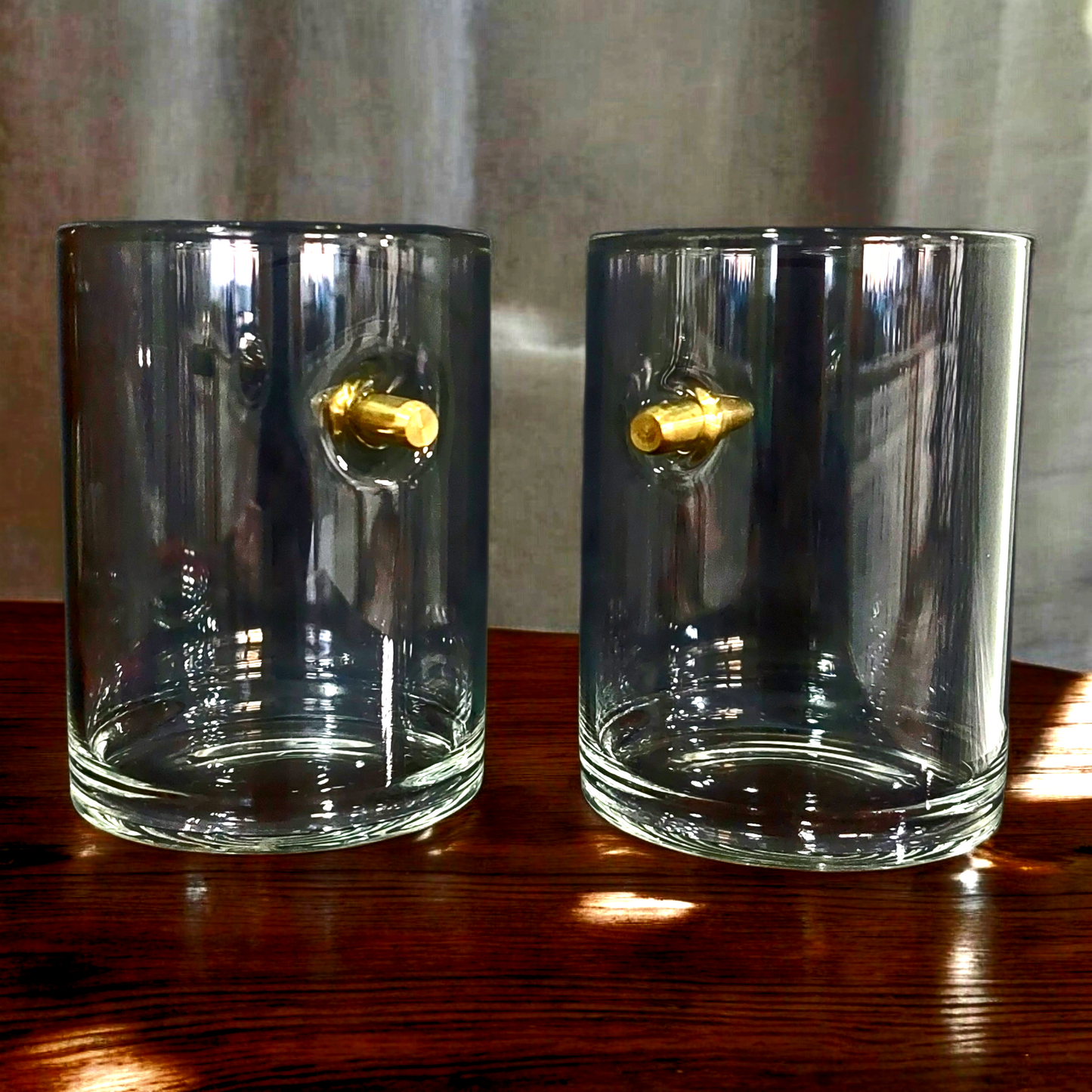 Set of 2 bullet whiskey glasses