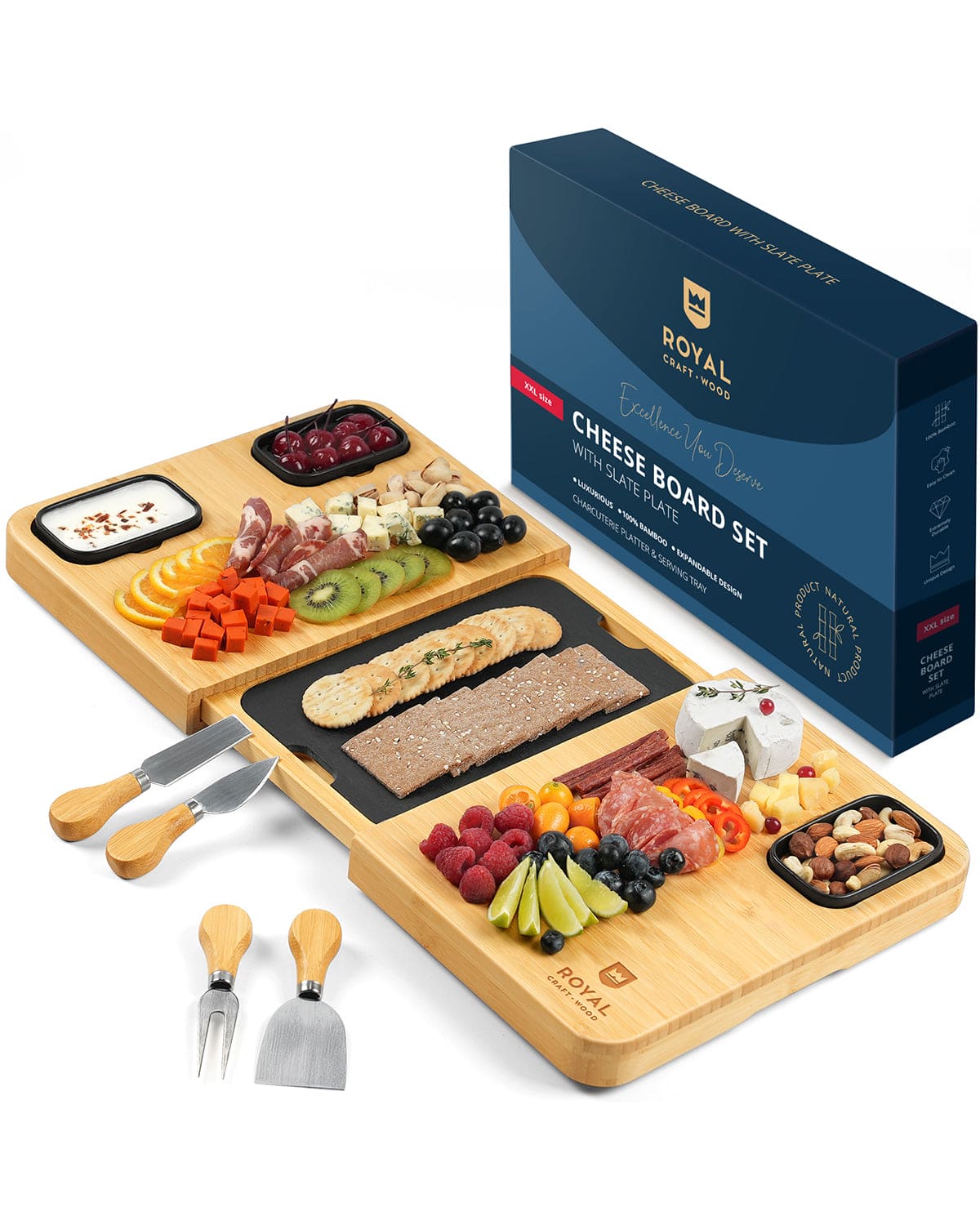 Cheese Board Set with Slate Plate