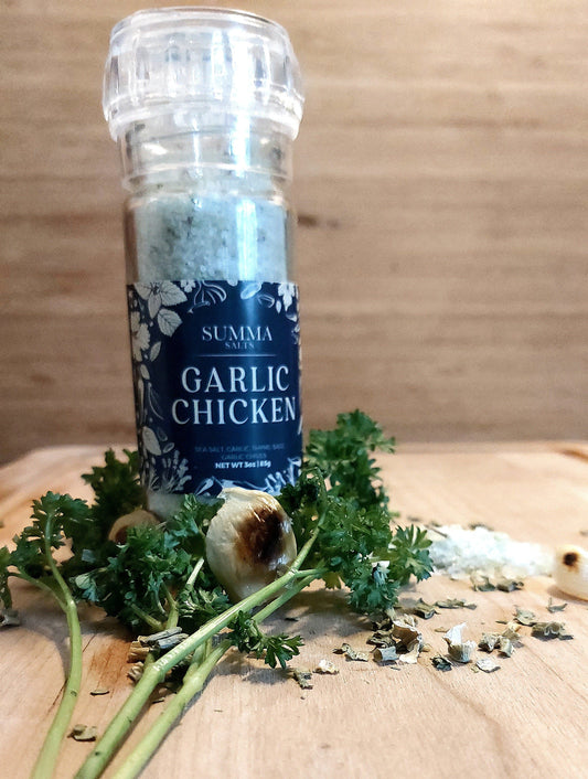 Garlic Chicken Salt 3oz Grinder