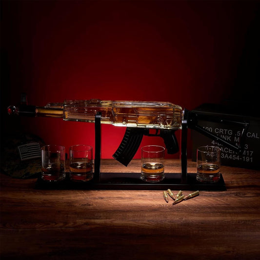 AK47 Gun Decanter Set