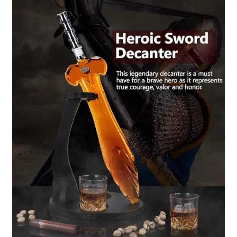 The Whiskey Ball Sword Decanter - Thumbnail 2