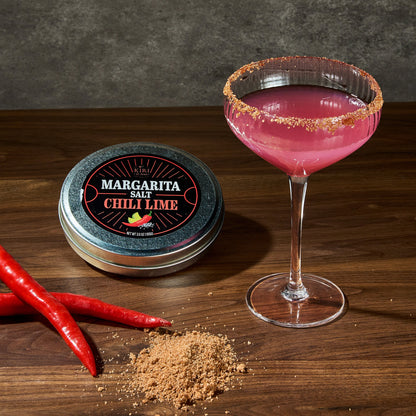 5-Pack Premium Margarita & Cocktail Flavored Salt Rimmer, Variety Set 3.5oz - Chili Lime, Lemon Drop Sugar, Lime, Habanero & Honey, Jalapeno Citrus - No Silicon Dioxide, Easy Screw-On Lid