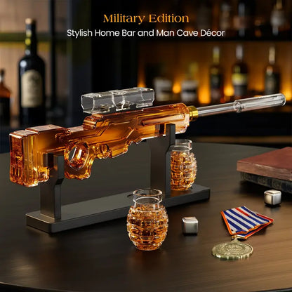 Sniper Whiskey Decanter Set