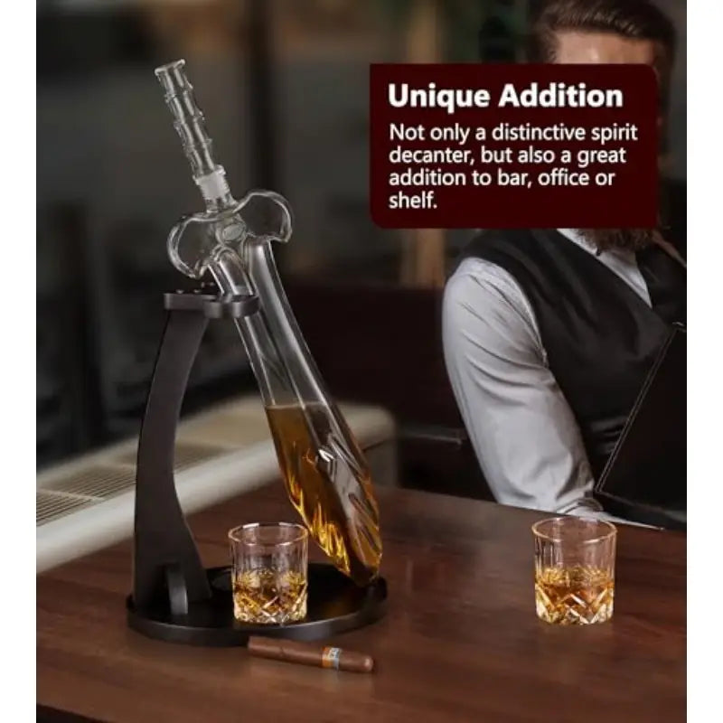 The Whiskey Ball Sword Decanter - Thumbnail 3