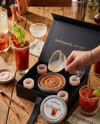 4 shot glass+Margarita rimmer Gift Set