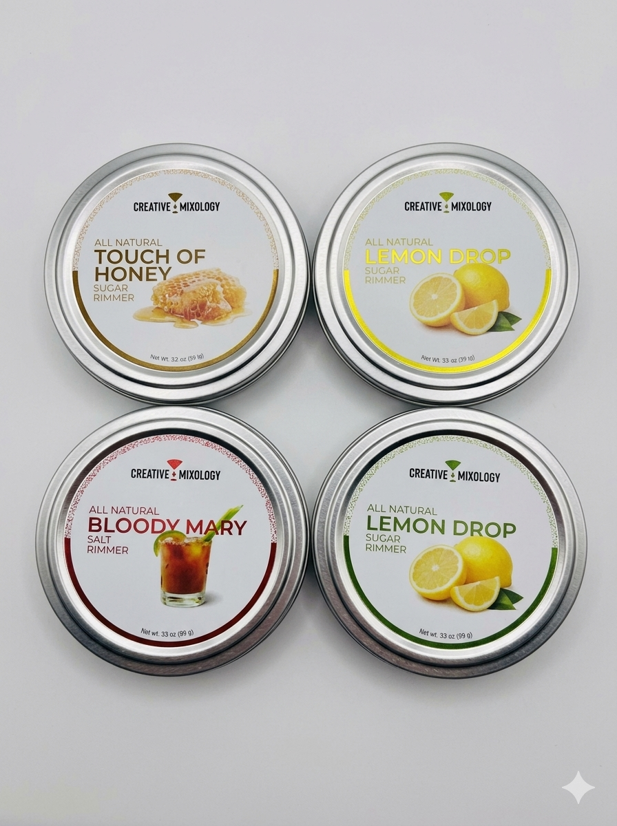 4 shot glass+Margarita rimmer Gift Set
