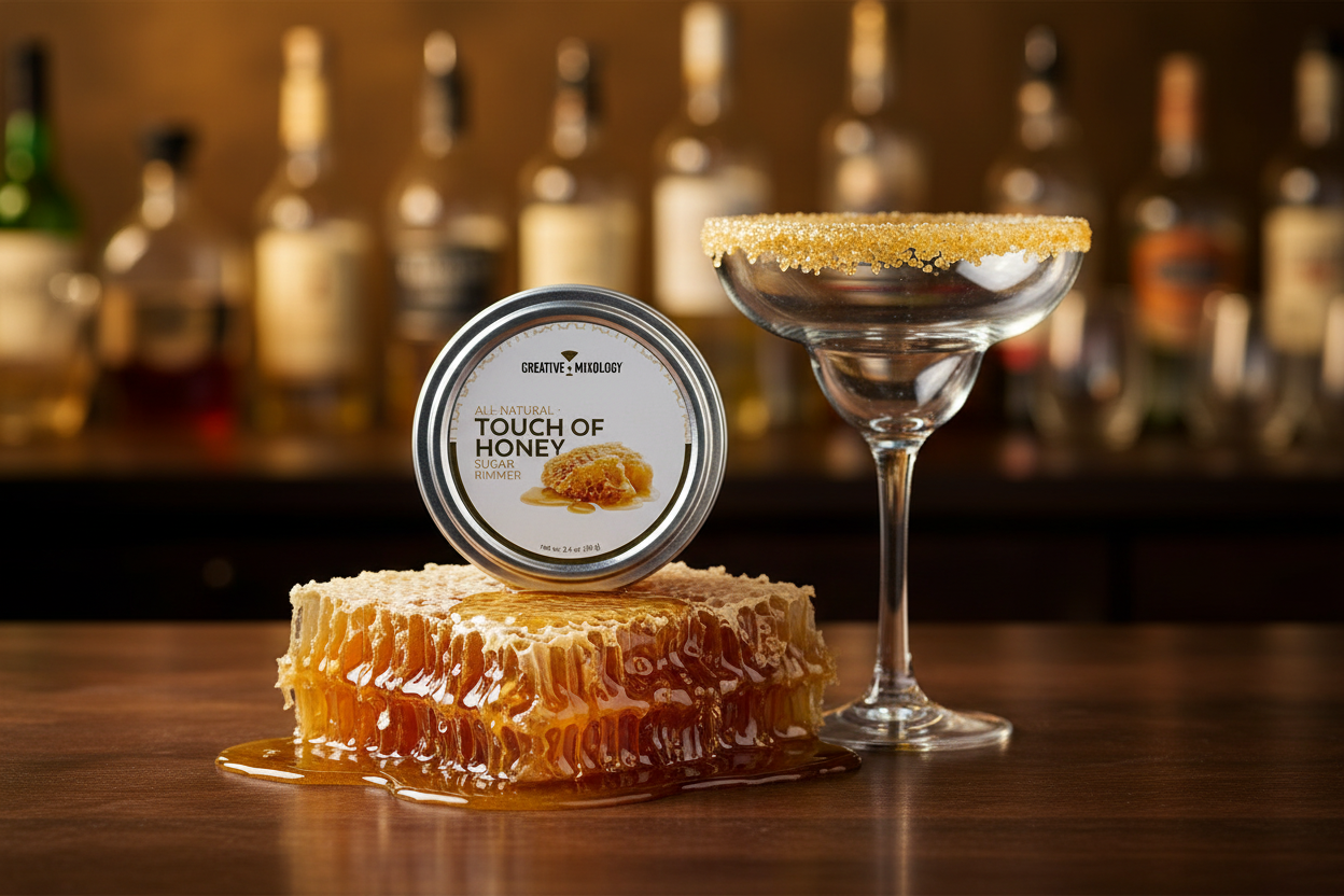 Touch of Honey Tin on Honeycomb with Margarita