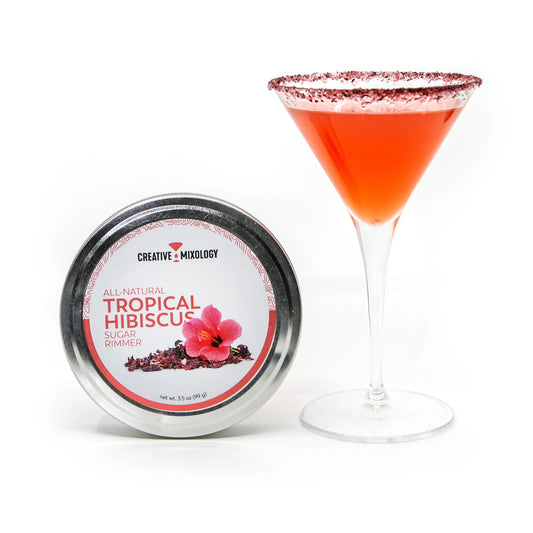 All-Natural Tropical Hibiscus Sugar Cocktail Rimmer 3.5 oz Tins